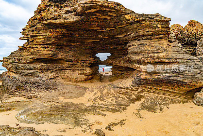 Beach of Point Lonsdale Lighthouse in Point Lonsdale, Victoria, Australia